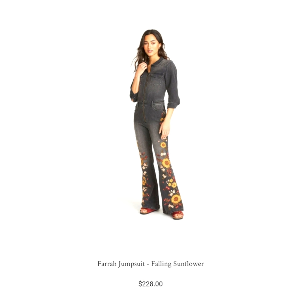DRIFTWOOD Farrah Flared Zippered Jumpsuit